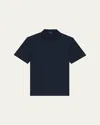 Theory Bron Polo Shirt In Anemone Modal Jersey In Eclipse