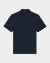 Theory Bron Polo Shirt In Anemone Modal Jersey In Eclipse