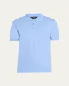 Theory Bron Polo Shirt In Anemone Modal Jersey In Seaside