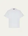 Theory Bron Polo In Cosmos Slub Cotton In Wht