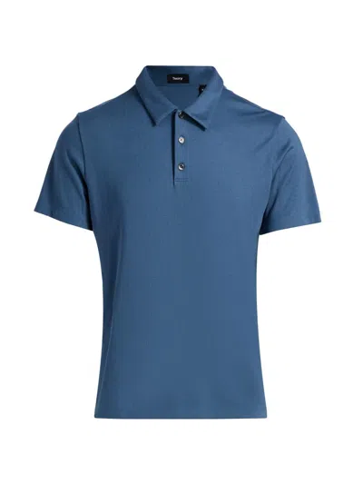Theory Men's Bron Polo Shirt In Blue
