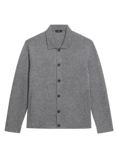Theory Men's Cameron Cashmere Cardigan In Gray