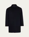 Theory Men's Car Coat In Luxe New Divide In Baltic