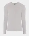 Theory Novo Merino Wool Blend Crewneck Sweater In Vpr Mlnge