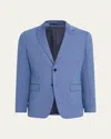 Theory Chambers Linen Suit Jacket In Blue