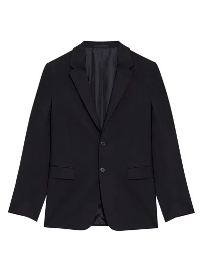 Theory Men's Chambers Slim-fit Wool Sportcoat In Black