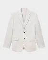 Theory Chambers Melange Solid Slim Fit Suit Jacket In Fog