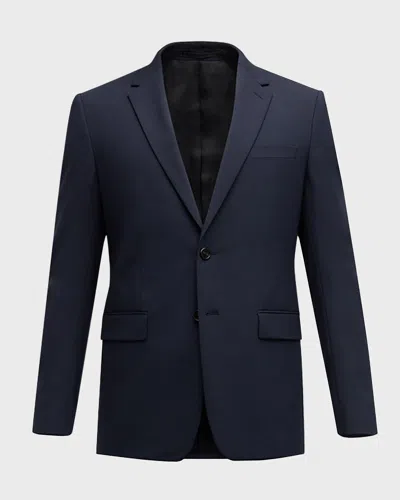 Theory Chambers Virgin Wool-blend Twill Suit Jacket In Navy