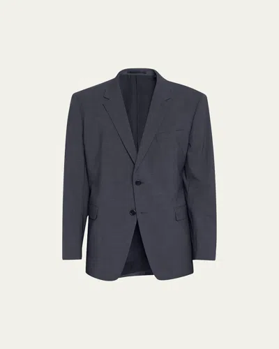 Theory Chambers Virgin Wool-blend Twill Suit Jacket In Navy