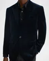 Theory Chambers Cotton Velvet Suit Jacket In Baltic