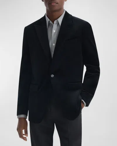 Theory Men's Chambers Velvet Sport Coat In Black