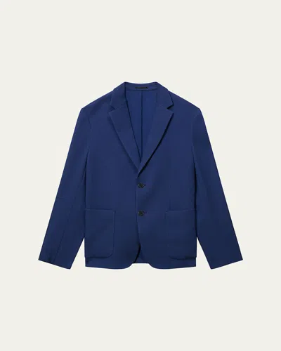 Theory Men's Clinton Grid Suiting Sport Coat In Blue