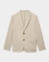 Theory Clinton Textured Jersey Slim Fit Unstructured Sport Coat In Wrm Snd