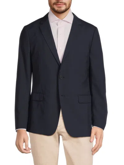 Theory Men's Clinton Relaxed Fit Houndstooh Wool Blend Sportcoat In Navy