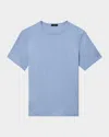 Theory Essential Crewneck Short Sleeve Tee In Rainstorm