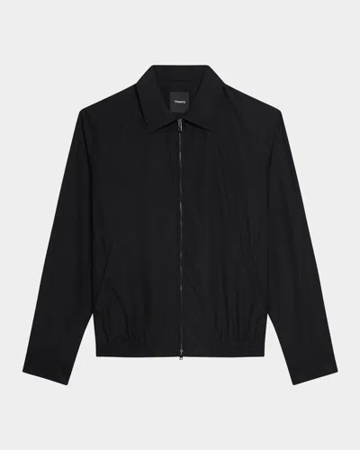 Theory Men's Cotton And Nylon Full-zip Blouson In Black