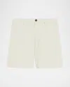 Theory Men's Curtis Drawstring Shorts In Relaxed Linen In Neutral