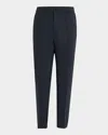 Theory Men's Curtis Precision Ponte Drawstring Pants In Basalt