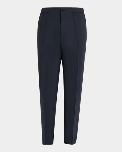 Theory Men's Curtis Precision Ponte Drawstring Pants In Basalt