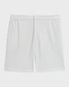 Theory Men's Curtis Shorts In Precision Ponte In Putty