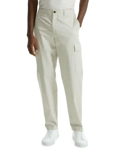 Theory Men's Curtis Twill Cargo Pants In Limestone
