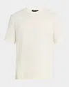 Theory Damian Tactile Cotton Short Sleeve Sweater In Egsh