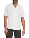 Theory Cairn Short-sleeve Shirt In Cotton In White