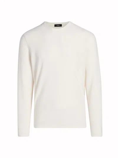 Theory Men's Delroy Cotton-blend T-shirt In White