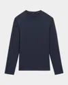 Theory Men's Delroy Long-sleeve T-shirt In Baltic
