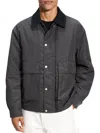 Theory Men's Tumbled Nylon Utility Blouson Jacket In Gray