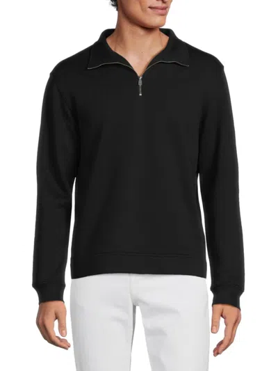 Theory Men's Garson Qz. Force Zip Pullover In Black