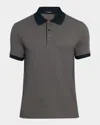 Theory Geometric Jacquard Polo In Bltc/erlgy