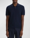 Theory Goris Milano Stitch Regular Fit Polo Shirt In Baltic