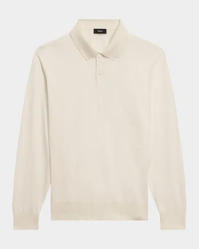 THEORY MEN'S GORIS LONG-SLEEVE POLO SHIRT