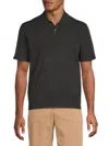 Theory Goris Performance Polo In Charcoal