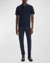 Theory Men's Goris Short-sleeve Polo Shirt In Baltic