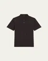 Theory Buttoned Short-sleeved Polo Shirt In Hickory