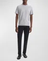 Theory Precise Luxe Cotton T-shirt In Silver Heather