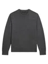 Theory Hilles Crewneck Sweater In Cashmere In Gray