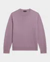 Theory Men's Hilles Cashmere Crewneck Sweater In Purple