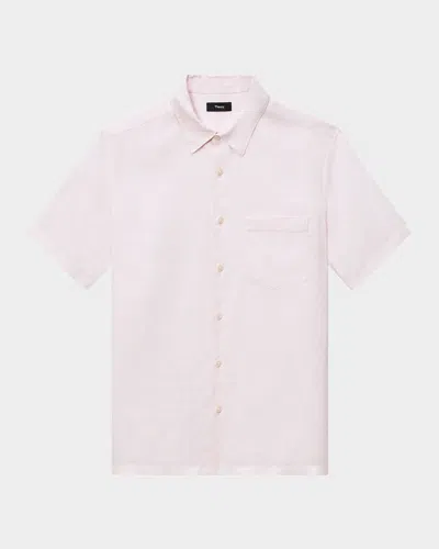 THEORY MEN'S IRVING LINEN BUTTON-DOWN SHIRT