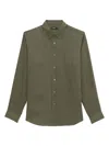 THEORY MEN'S IRVING LONG-SLEEVE LINEN SHIRT