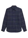 Theory Irving Plaid Cotton Flannel Button-up Shirt In Multi