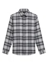 Theory Irving Plaid Cotton Flannel Button-up Shirt In Multi