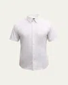 Theory Irving Short Sleeve Button-up Shirt In White
