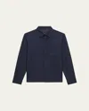 Theory City Coach Stretch-nylon Jacket In Eclipse