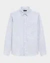 Theory Men's Irving Summer Stripe Pocket Casual Button-down Shirt