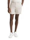 Theory Jarin Linen Blend Shorts In Limestone