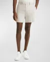 Theory Jarin Linen Blend Shorts In Limestone