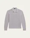 Theory Gray Hilles Polo In Vapor Melange